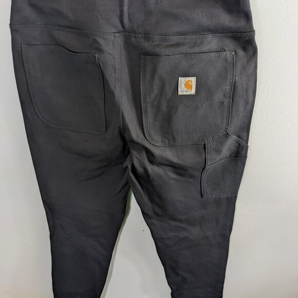 Carhartt Women’s M Force Fitted Lightweight Utility Leggings Black Medium - Picture 2 of 4